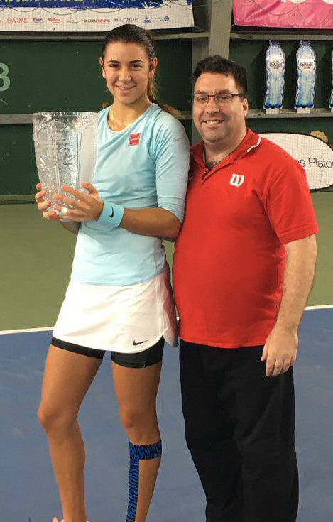 Marcus with Jacqueline Cabaj Awad Oslo 15K winner.